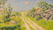 johan krouthen Sommarlandskap med vandrande barn china oil painting reproduction